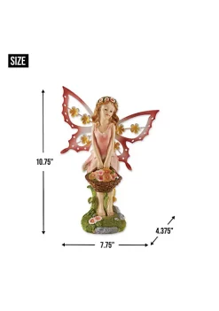 Summerfield Terrace Pink Fairy Solar Garden Statue -Bella-Vita Shoes Shop Belk 1399