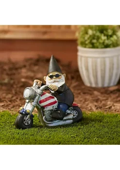 Summerfield Terrace Biker Gnome Solar Garden Statue 11 Summerfield Terrace Biker Gnome Solar Garden Statue -Bella-Vita Shoes Shop Belk 1420