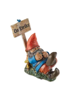 Summerfield Terrace Sleeping Gnome On Strike Garden Decor or Figurine -Bella-Vita Shoes Shop Belk 1433