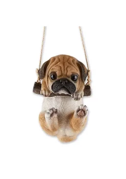 Summerfield Terrace Swinging Pug Puppy Decor