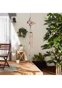 Summerfield Terrace Butterfly and Heart Wind Chimes - 31.5 inches 11 Summerfield Terrace Butterfly and Heart Wind Chimes - 31.5 inches -Bella-Vita Shoes Shop Belk 1547