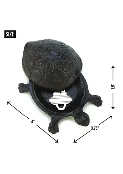 Summerfield Terrace Cast Iron Turtle Key Hider -Bella-Vita Shoes Shop Belk 1570
