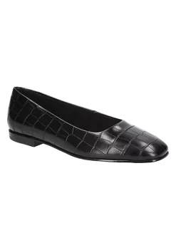 Bella-Vita Kimiko Square Toe Flats -Bella-Vita Shoes Shop Belk 247