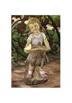 Summerfield Terrace Little Girl Feeding Birds Solar Garden Light -Bella-Vita Shoes Shop Belk 984